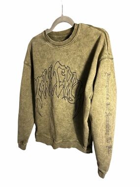 Lux "Classic" Kill Crew Heavyweight Sweatshirt Medium Green 100% Cotton